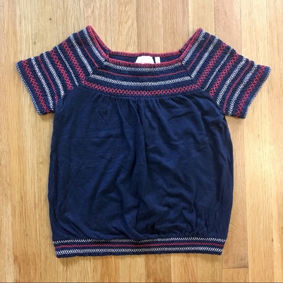 Anthropologie Navy Deletta Top - Picture 6 of 7
